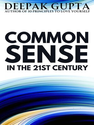 cover image of Common Sense in the 21st Century